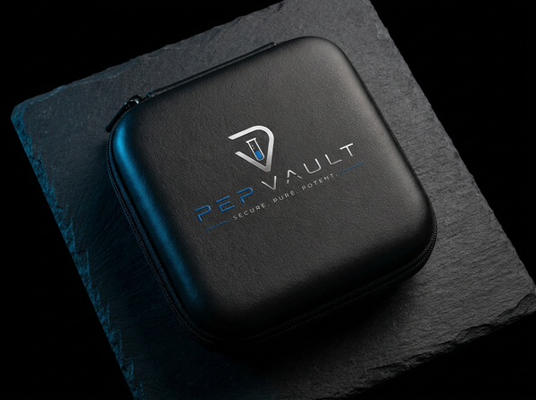 Pep Vault™ Premium Hard Shell Vial Travel Case | Holds 6 x 3mL & 1 x 10mL Vials